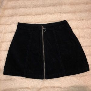 Black corduroy skirt from Forever 21